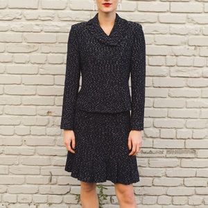 St. John Navy Knit Set